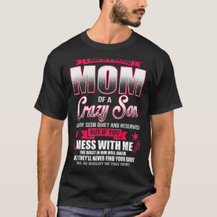 Camiseta Sou Uma Mãe Orgulhosa De Uma Presa Dia de as mães 