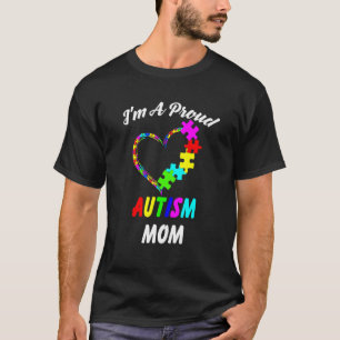 Camiseta Sou Uma Mãe Orgulhosa do Autismo Ama a Conscientiz