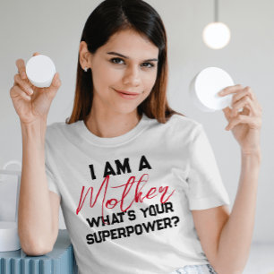 Camiseta sou uma mãe, qual é a sua superpotência? Script