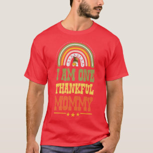 Camiseta Sou Uma Mamãe Agradável Boêmia Chuva de Ação de Gr
