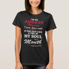 Camiseta Sou uma mulher de agosto