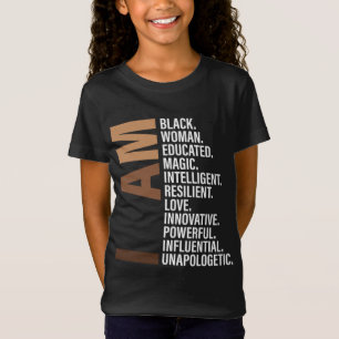 Camiseta Sou Uma Mulher Negra Educada Melanina História Neg