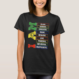 Camiseta Sou Uma Mulher Negra Educada Melanina História Neg
