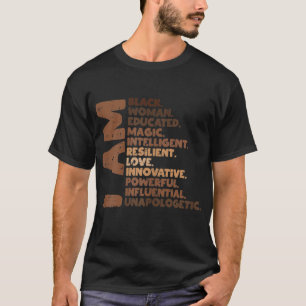 Camiseta Sou uma mulher negra Melanina África História do O
