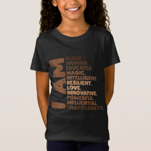 Camiseta Sou uma mulher negra Melanina África História do O