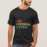 Camiseta Sou Uma Mulher No Stem Steminist Science Feminist<br><div class="desc">Sou Uma Mulher Em Ciência Esteminista Feminista Em Matemática</div>