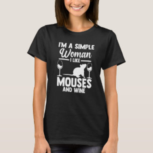 Camiseta Sou uma mulher simples, gosto de musgo e vinho