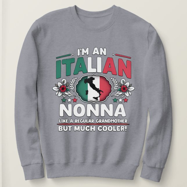 Camiseta Sou uma Nonna Italiana (Frente do Design)
