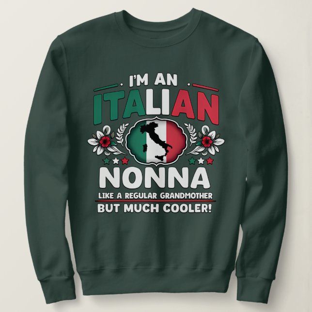 Camiseta Sou uma Nonna Italiana (Frente do Design)