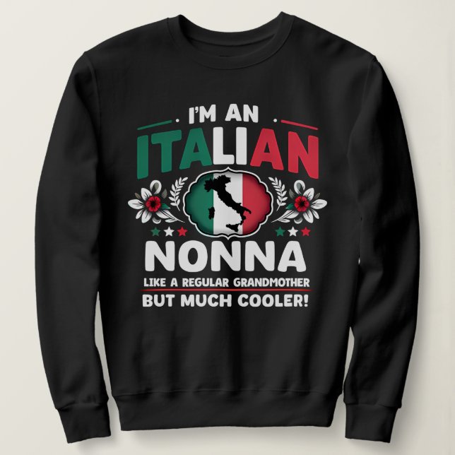 Camiseta Sou uma Nonna Italiana (Frente do Design)