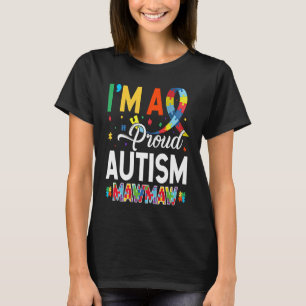 Camiseta Sou uma orgulhosa Mawmaw autista combinando Consci