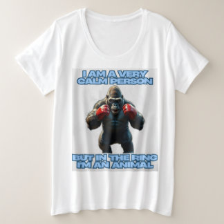 Camiseta Sou uma Pessoa Calma, mas no Anel sou um Animal