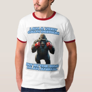 Camiseta Sou uma Pessoa Calma, mas no Anel sou um Animal