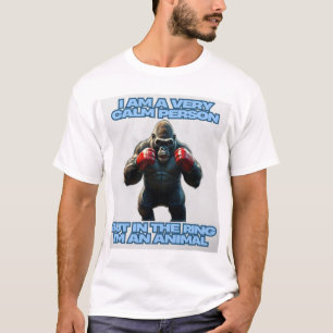 Camiseta Sou uma Pessoa Calma, mas no Anel sou um Animal