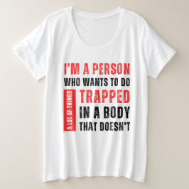 Camiseta Sou Uma Pessoa Que Quer Fazer Muitas Coisas Engraç