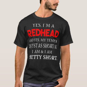 Camiseta Sou uma Ruiva e meu temperamento é curto