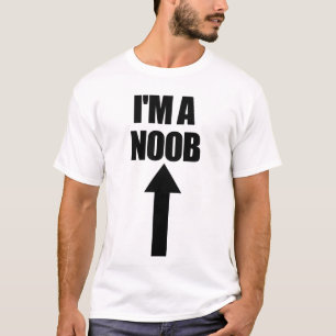 Camiseta Sou uma Seta Noob Apontando o Nó do Jogador de Víd