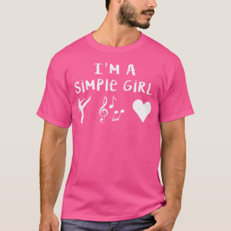 Camiseta Sou Uma Simples Menina Engraçada Taekwondo Oferece