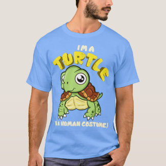 Camiseta Sou Uma Tartaruga Em Um Figurino Humano
