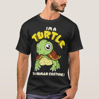 Camiseta Sou Uma Tartaruga Em Um Figurino Humano