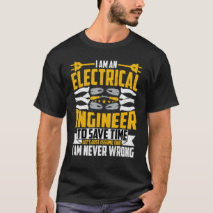 Camiseta Sou uma Tecnologia de Eletricidade de Engenheiro E