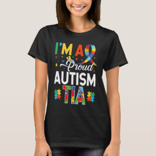 Camiseta Sou uma Tia Orgulhosa do Autismo Combinando D de C