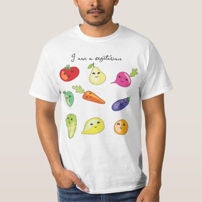 Camiseta Sou vegetariano (Frente)