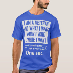 Camiseta Sou Veterano Esposa Marido Casamento Casal P