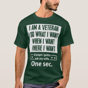 Camiseta Sou Veterano Esposa Marido Casamento Casal P