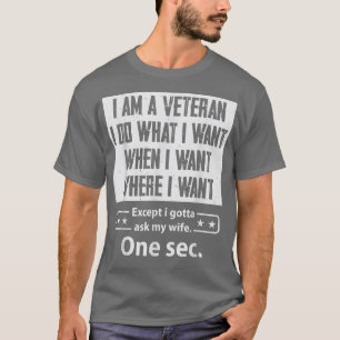 Camiseta Sou Veterano Esposa Marido Casamento Casal P