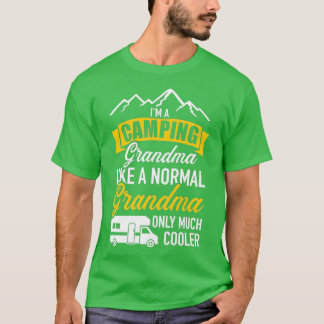 Camiseta Sou vovó de acampamento como um RV normal muito ma