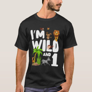 Camiseta Sou Wild e um Tema de Zoo Aniversário Safari Jungl