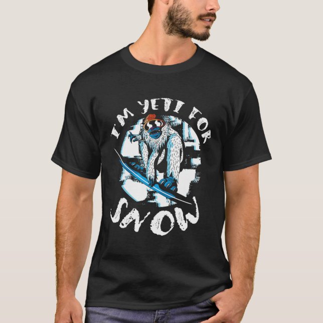 Camiseta Sou Yeti para Sasquatch Snowboard S (Frente)