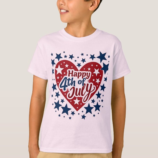 Camiseta Soul Americano: Vibes Clássicos do Dia 4 de julho (Frente)
