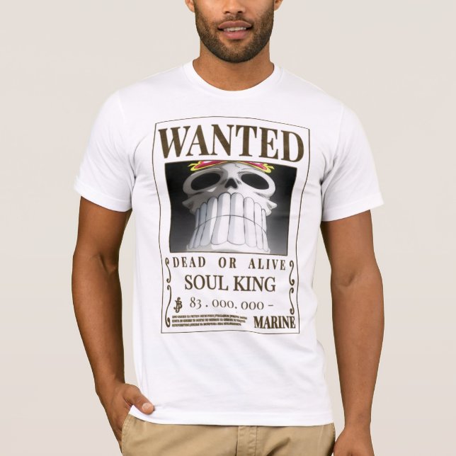 Camiseta Soul King Brook One Piece (Frente)