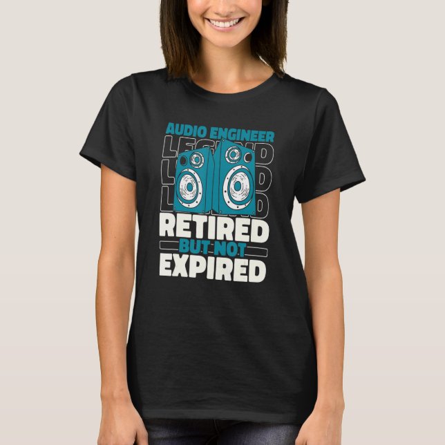 Camiseta Sound Engineer Retired Studio   Producer Audio Eng (Frente)