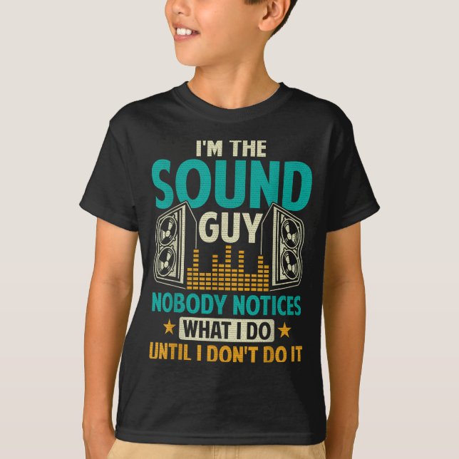 Camiseta Sound Engineer Tech Husband Dad Funny Dj Disc Jock (Frente)