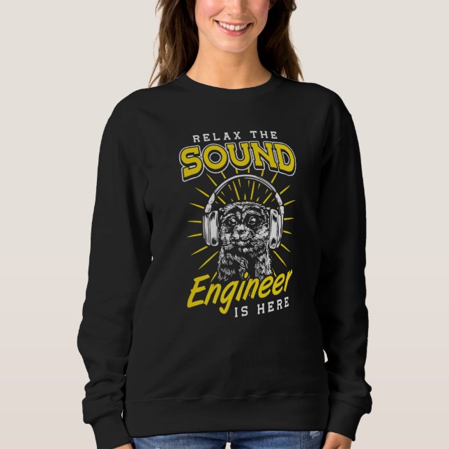 Camiseta Sound Guy Relax the Sound Engineer is here Audio E (Frente)