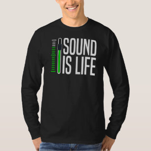 Camiseta Sound Is Life Music Producer Studio Audio Tech En