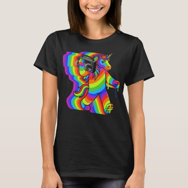 Camiseta Sound licorne ghetto blaster (Frente)