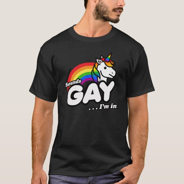 CAMISETA SOUNDS GAY EU TOU DENTRO (Frente)
