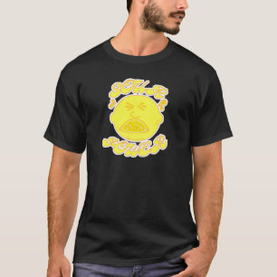 Camiseta Sour Power Funny Lemon Cartoon Dizendo