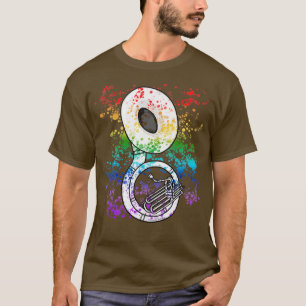 Camiseta Sousaphone Rainbow Colores Sousafonistas Brass Mus
