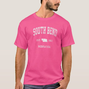Camiseta South Bend Nebraska Ne Vintage Esportes Atléticos
