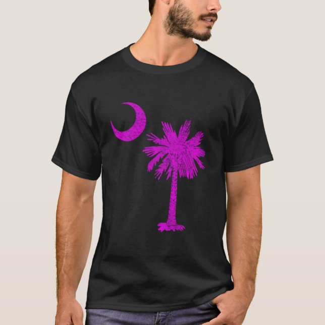Camiseta South Carolina State Flag Palmetto Tree Crescent M (Frente)