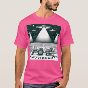 Camiseta South Dakota Night Skies Onde A Terra Encontra O R