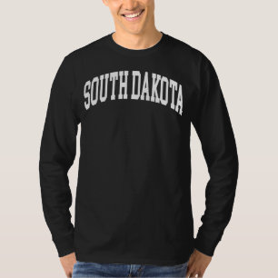 Camiseta South Dakota US College Font Orud American Rua