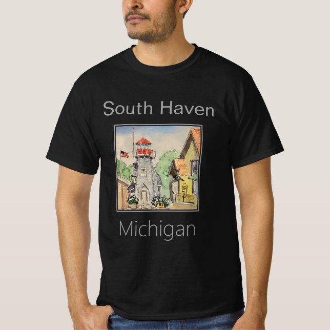 Camiseta South Haven Lighthouse, Michigan (Frente)