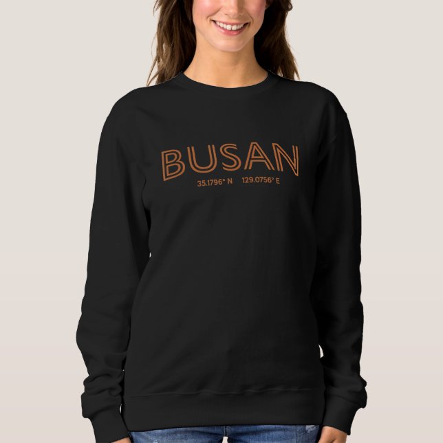 Camiseta South Korea City Coordinates   Busan (Frente)