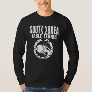 Camiseta South Korea Table Tennis Korean Ping Pong Suppor